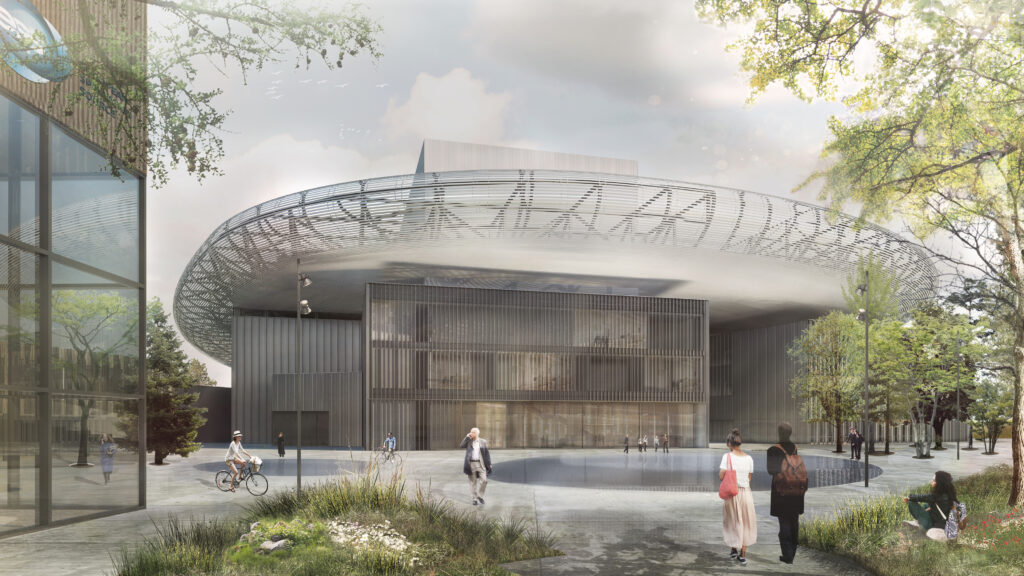 Illustrations of target station at European Spallation Source (ESS) located in Lund Sweden